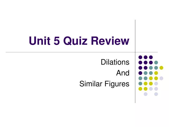 unit 5 quiz review