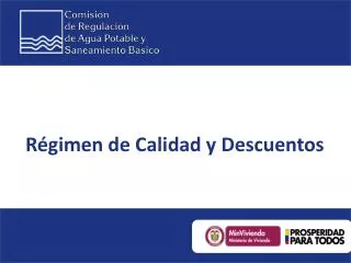 r gimen de calidad y descuentos