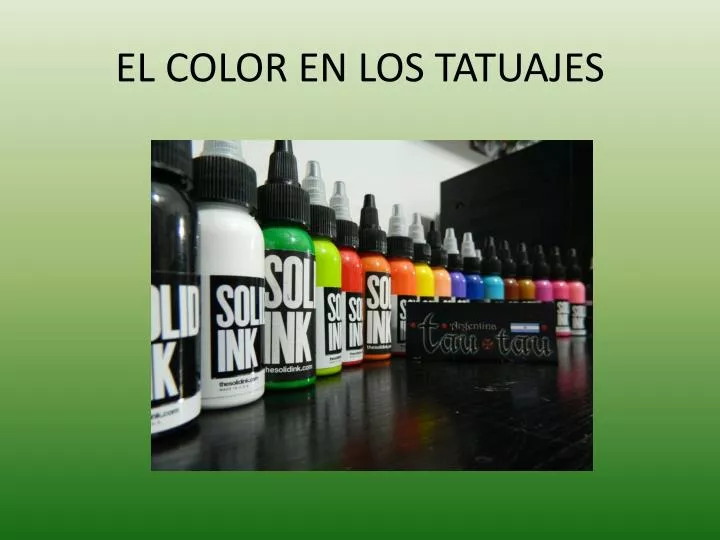 el color en los tatuajes