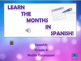 Spanish Grade 9 Mallie Culpepper