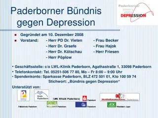 paderborner b ndnis gegen depression