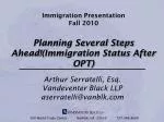 Immigration Presentation Fall 2010 - slide 1