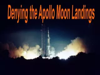 Denying the Apollo Moon Landings