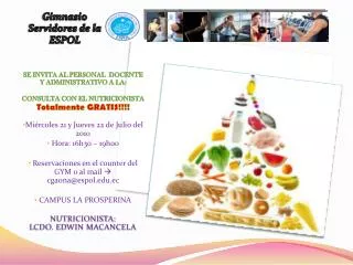 gimnasio servidores de la espol