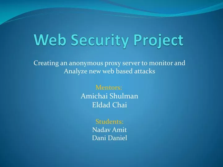 web security project