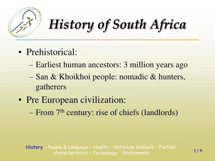 history of south africa presentation