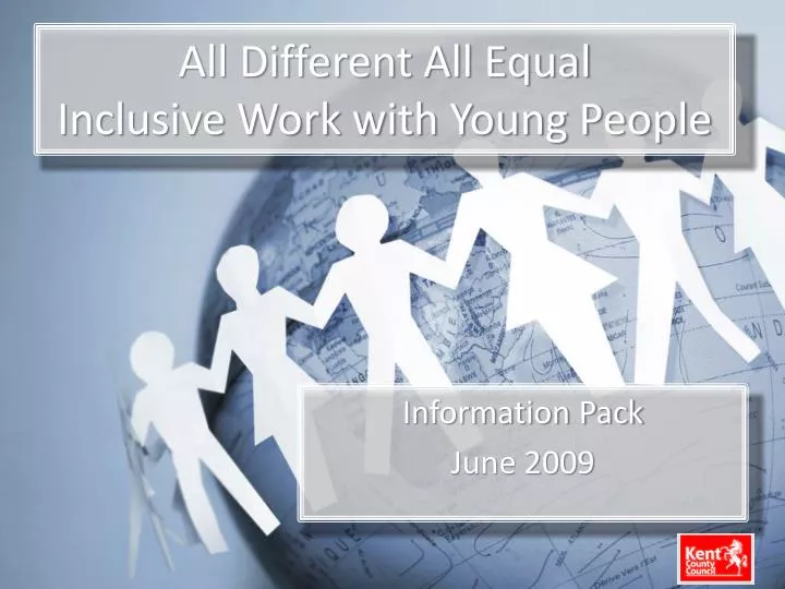 all different all equal inclusive work with young people