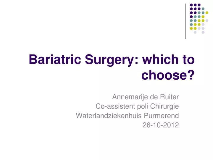 bariatric surgery which to choose