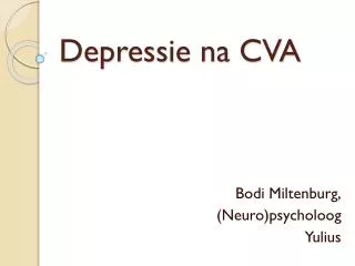 depressie na cva