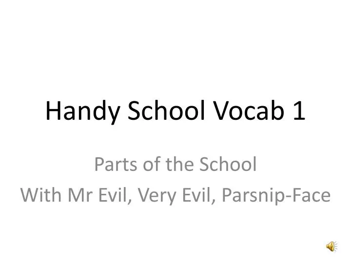 handy school vocab 1