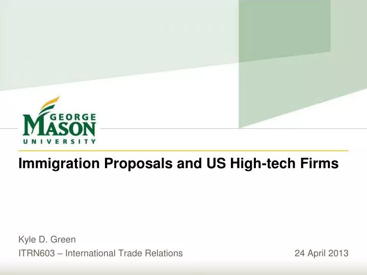 immigration proposals and us high tech firms