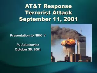 AT&amp;T Response Terrorist Attack September 11, 2001