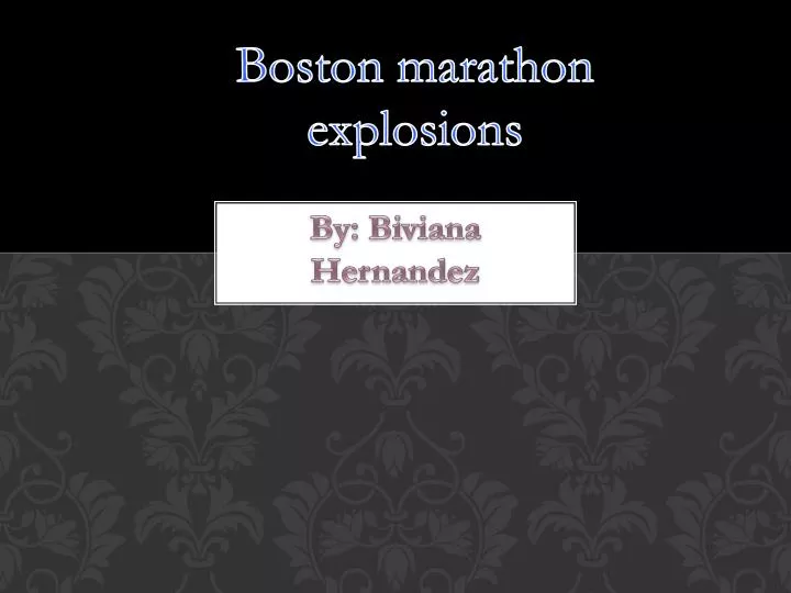 boston marathon explosions