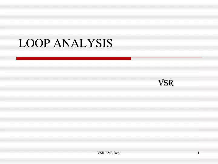 loop analysis