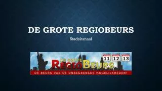 de grote regiobeurs