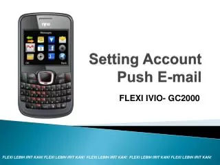 setting account push e mail