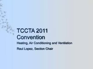 TCCTA 2011 Convention