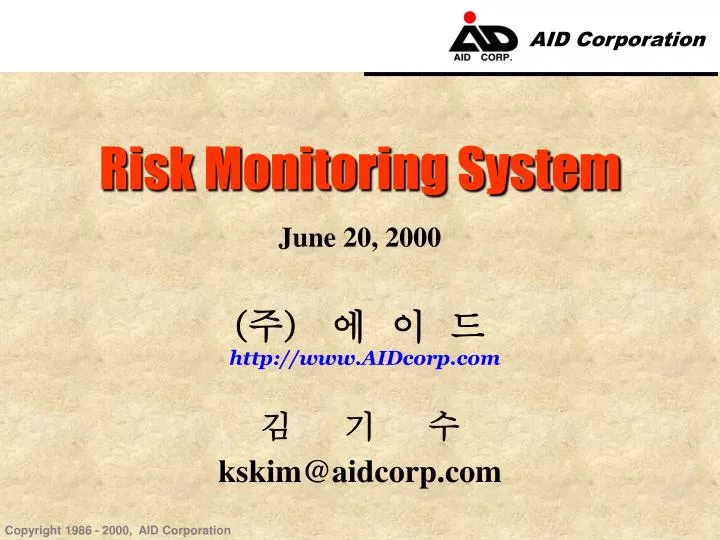 risk monitoring system