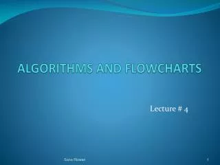 algorithms and flowcharts