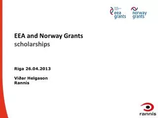 EEA and Norway Grants scholarships