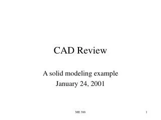 CAD Review