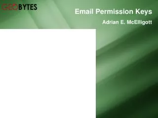 Email Permission Keys