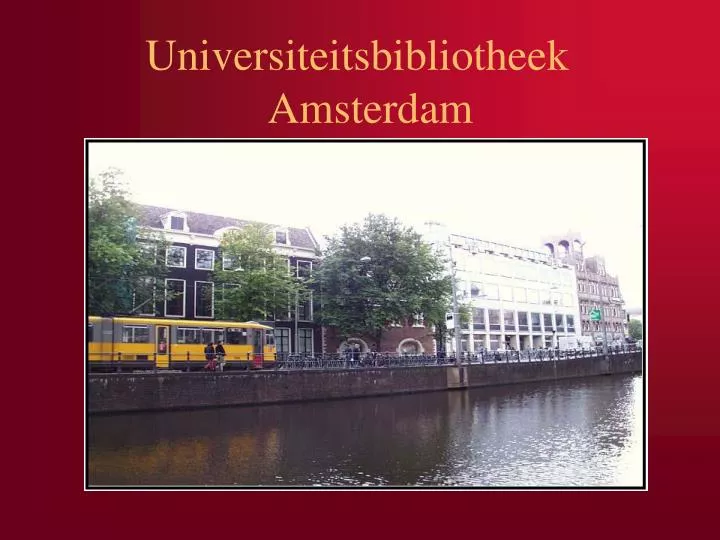 universiteitsbibliotheek amsterdam
