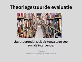 theoriegestuurde evaluatie