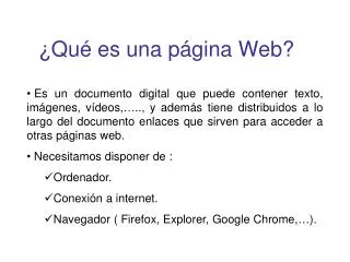 qu es una p gina web