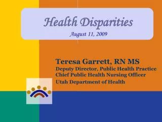 Health Disparities August 11, 2009