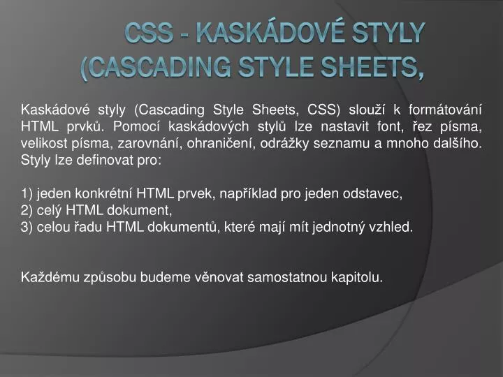 css kask dov styly cascading style sheets