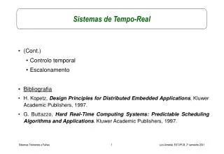 sistemas de tempo real