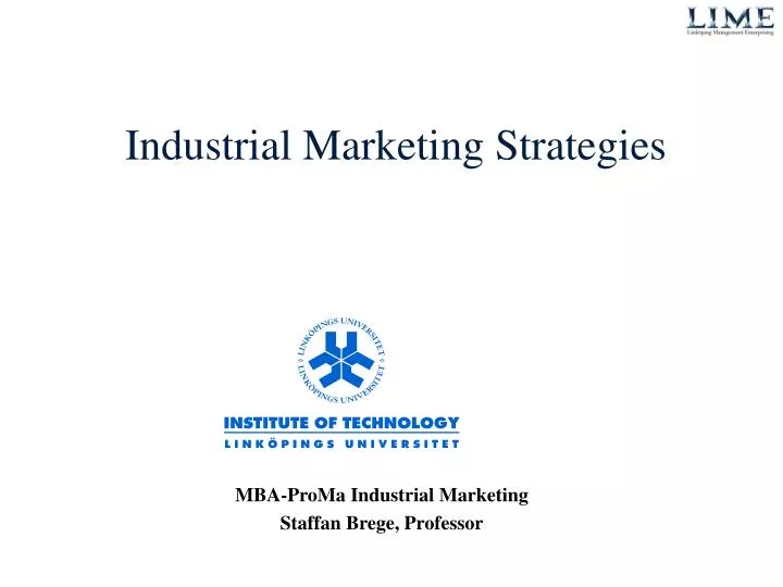 industrial marketing strategies