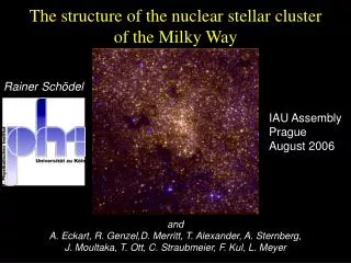 The structure of the nuclear stellar cluster of the Milky Way