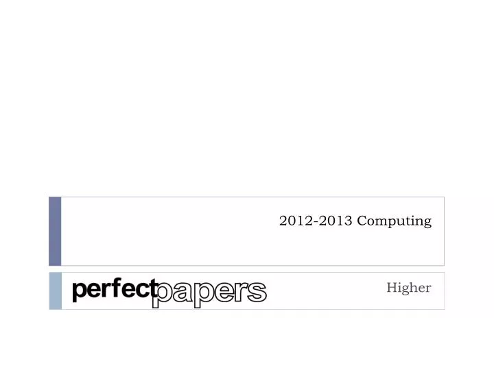 2012 2013 computing