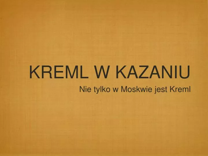 kreml w kazaniu