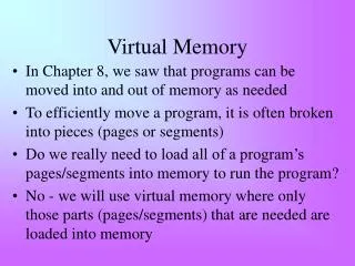 Virtual Memory