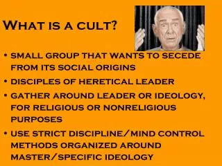 What is a cult?