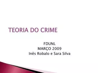 teoria do crime