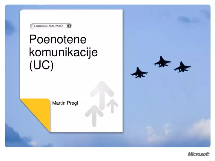 poenotene komunikacije uc