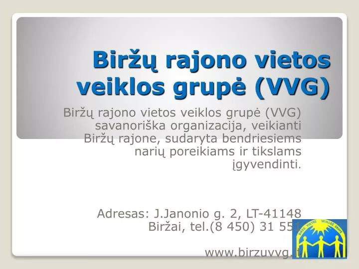 bir rajono vietos veiklos grup vvg