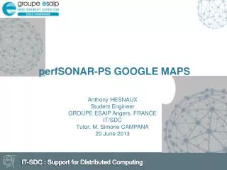 perfSONAR-PS GOOGLE MAPS