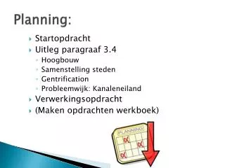 planning
