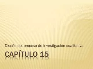 dise o del proceso de investigaci n cualitativa