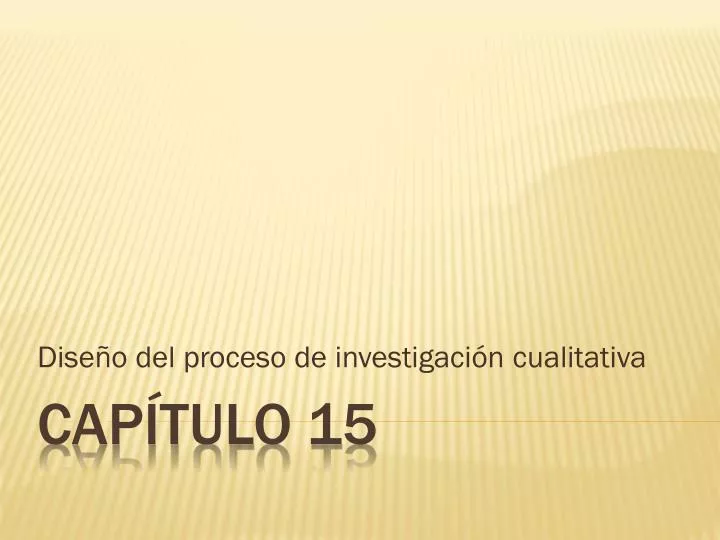 dise o del proceso de investigaci n cualitativa