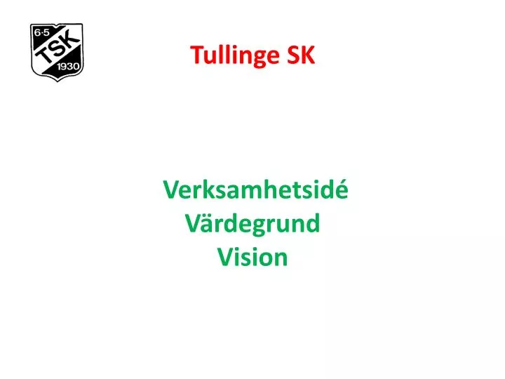 tullinge sk verksamhetsid v rdegrund vision