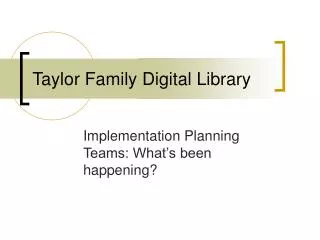 Taylor Family Digital Library