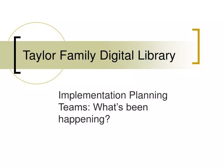 taylor family digital library