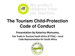 The Tourism Child-Protection Code of Conduct