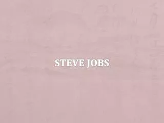 steve jobs